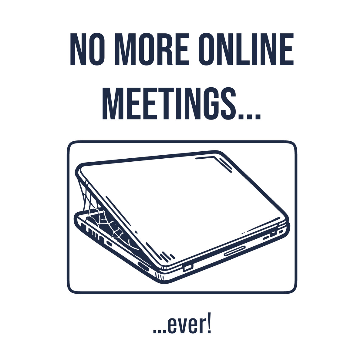 Closed Laptop Covered in Cobwebs, Funny Retirement Gift for Retirees