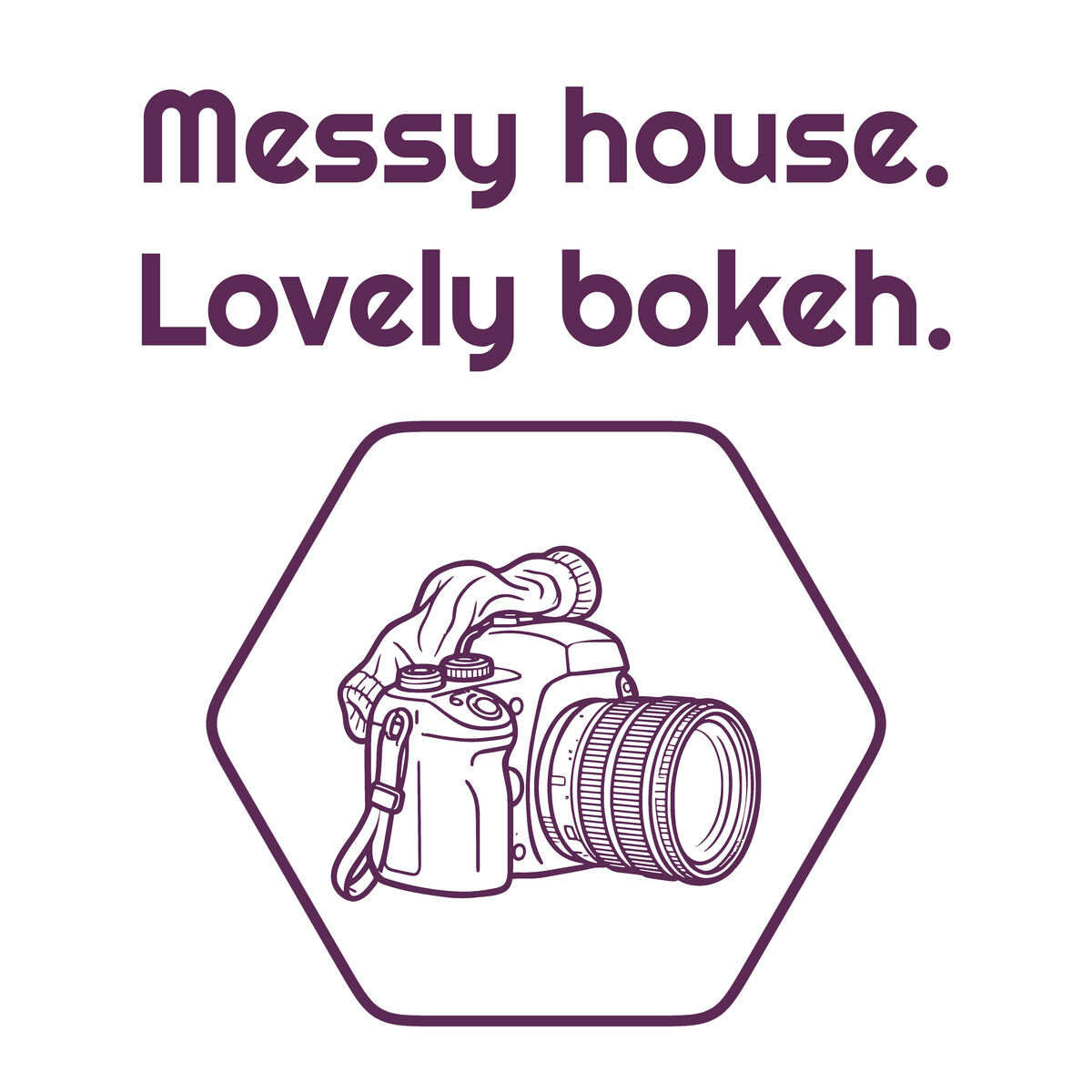 Camera With a Wide Aperture Lens, Funny Present for Photography Fans
