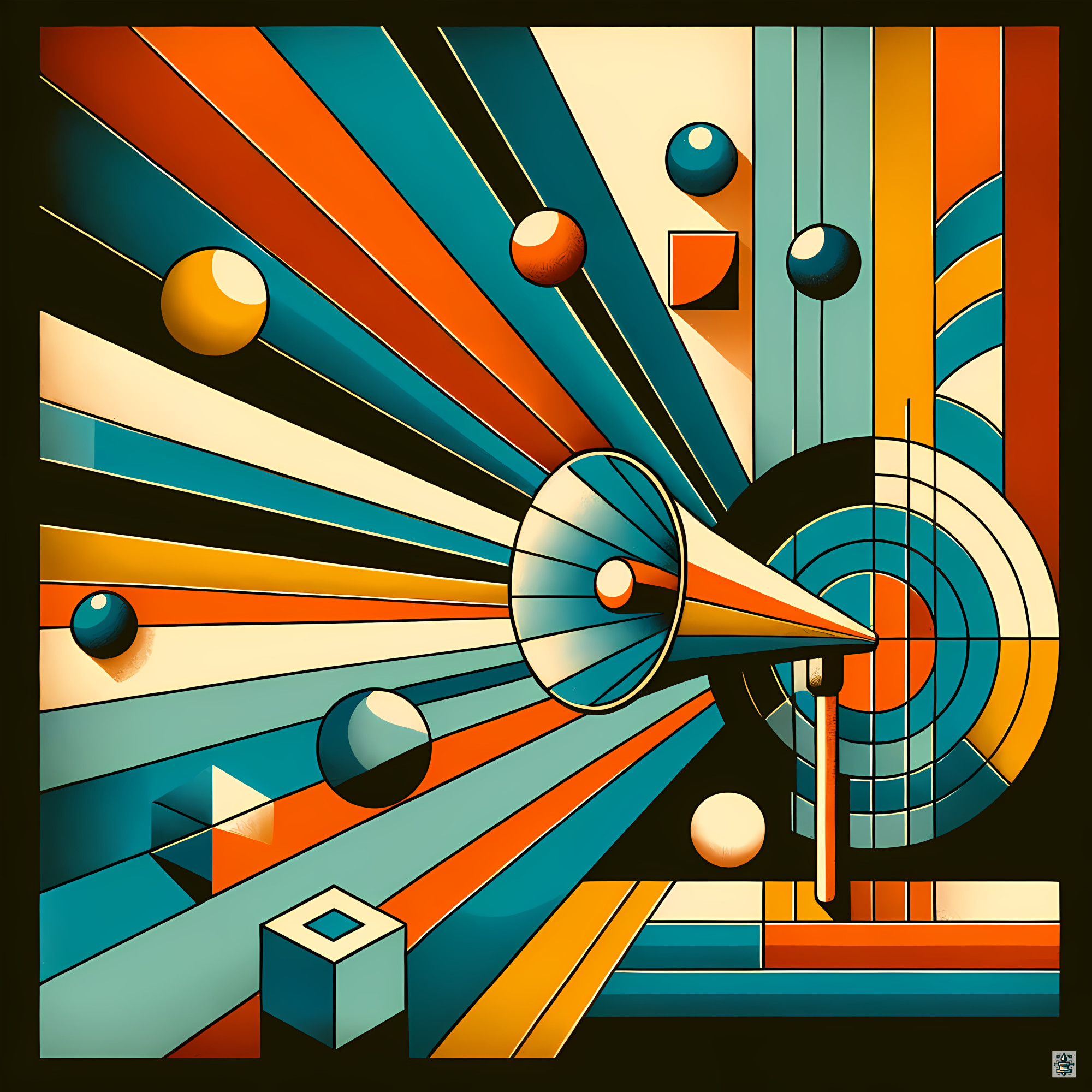 Geometric Rays and Spheres Abstract Composition