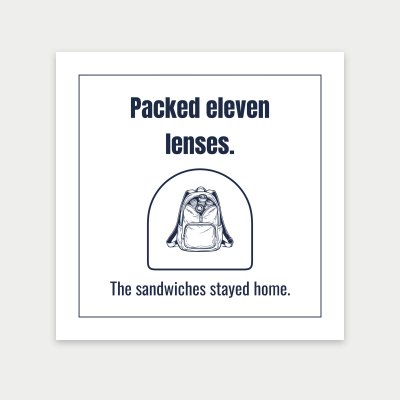 Packed eleven lenses. print