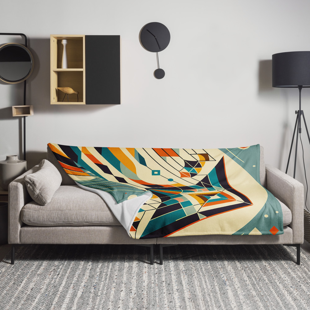 Retro Geometric Kite with Bold Colours
