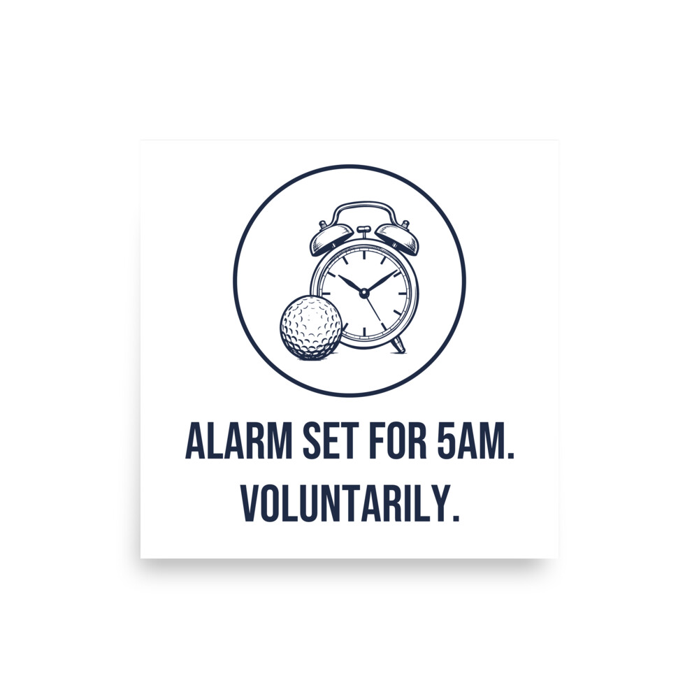 Alarm Clock and Golf Ball, Funny Early Start Gift for Golfers