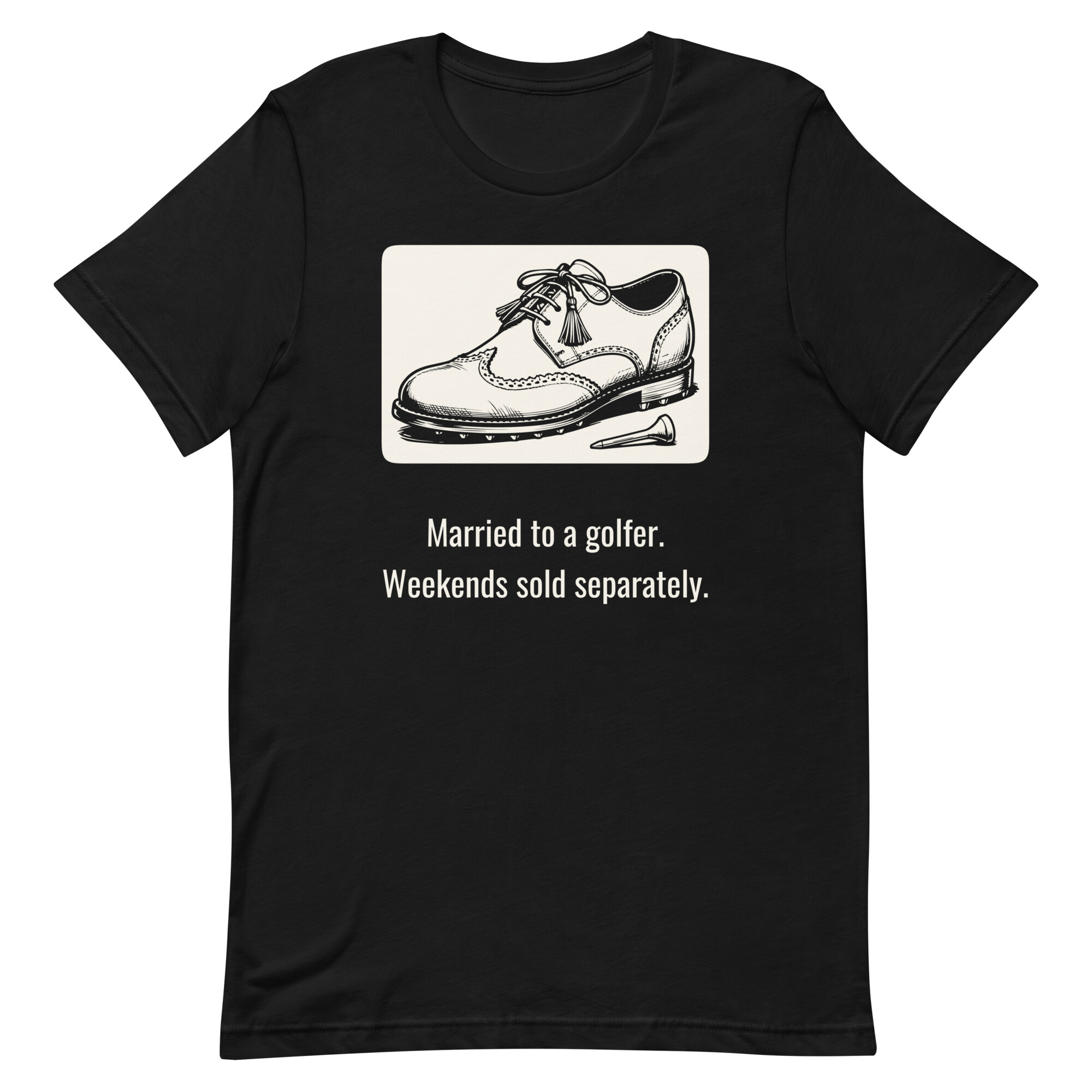 Spiked Brogue Golf Shoe, Funny Golf Spouse Gift for Wives and Husbands