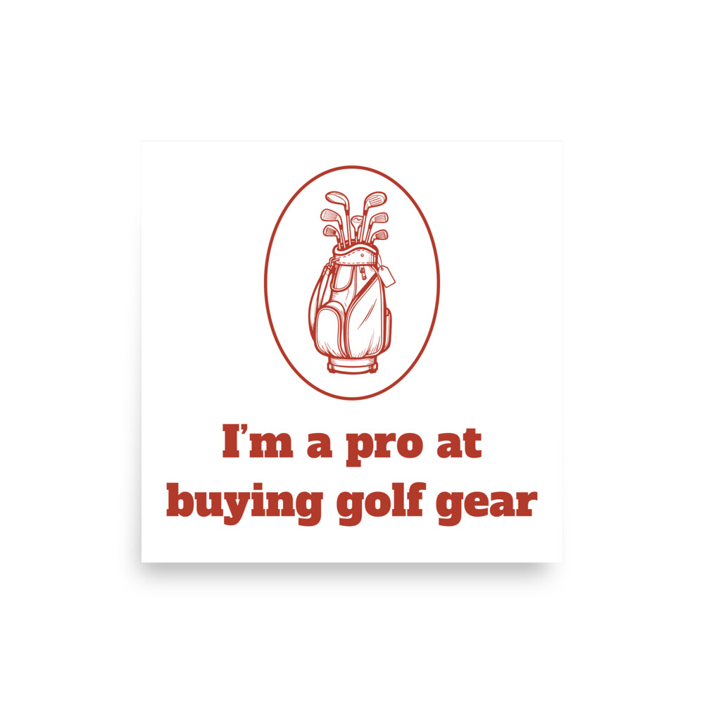 Overstuffed Golf Bag with Price Tag, Funny Gift for Golf Lovers