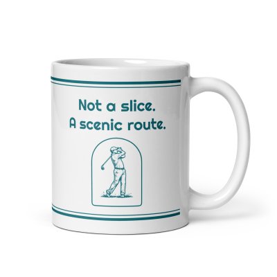 Not a slice. A scenic route. mug