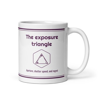 The exposure triangle mug