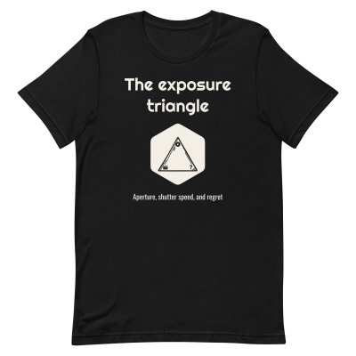 The exposure triangle t-shirt