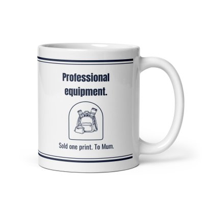 Professional equipment. mug