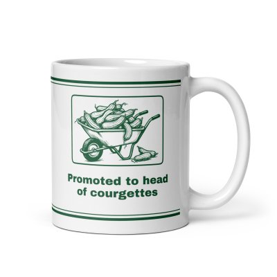 Promoted to head of courgettes mug