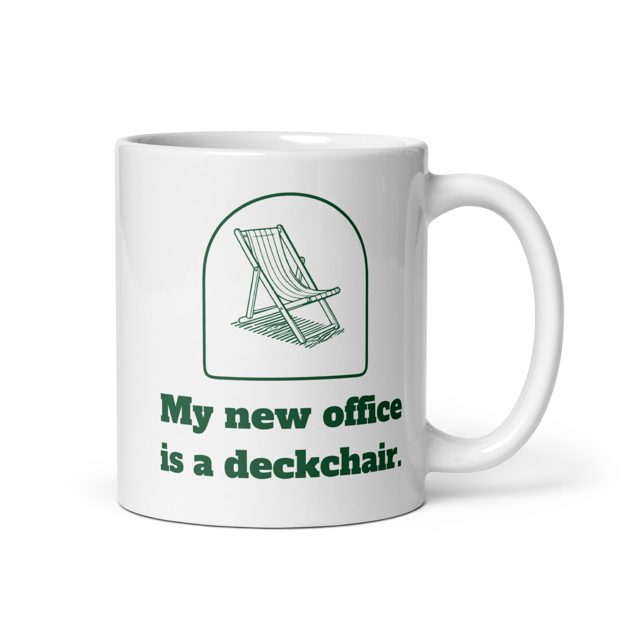My new office is a deckchair. - Mug