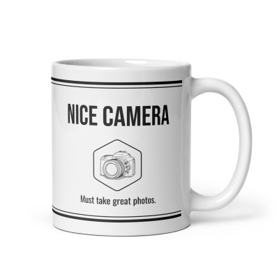 Nice camera Must take great photos. mug