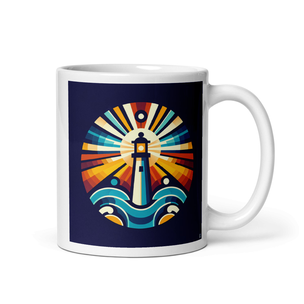 Geometric Lighthouse Sunburst