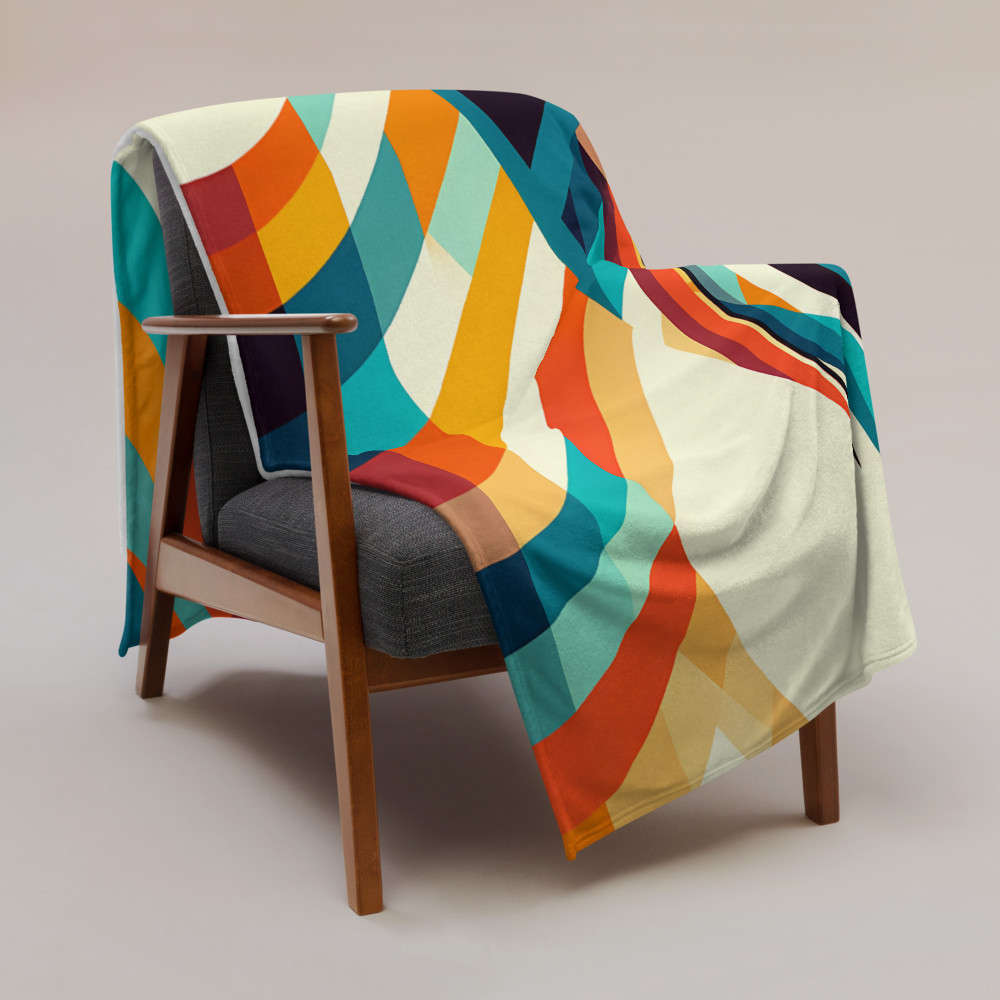 Geometric Sailboat on Colourful Waves