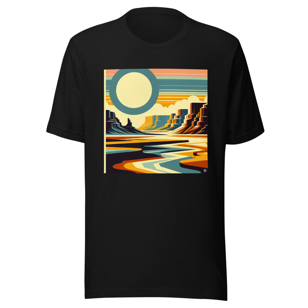Geometric Desert Canyon Sunrise