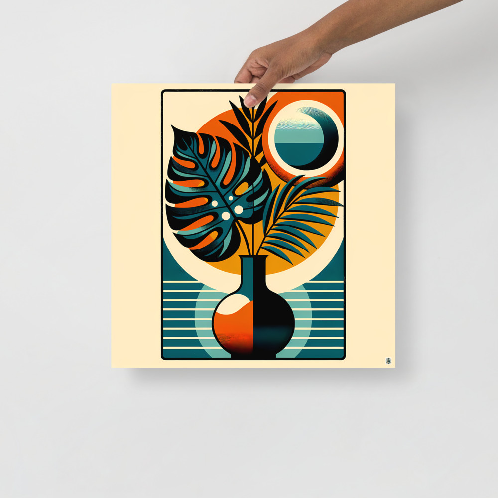 Geometric Tropical Leaves in Vase