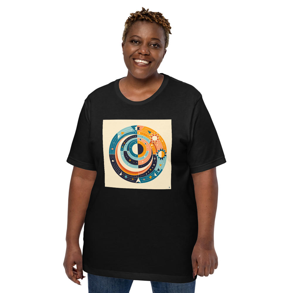 Geometric Sun and Moon Circle