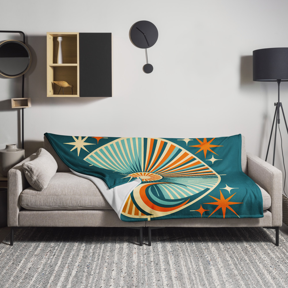 Geometric Sun and Moon Starburst