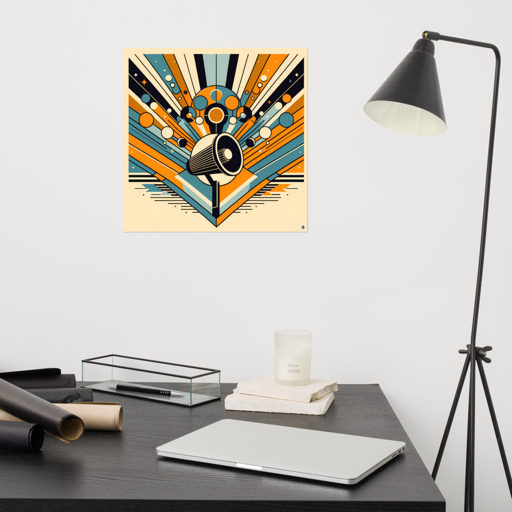 Geometric Megaphone Burst