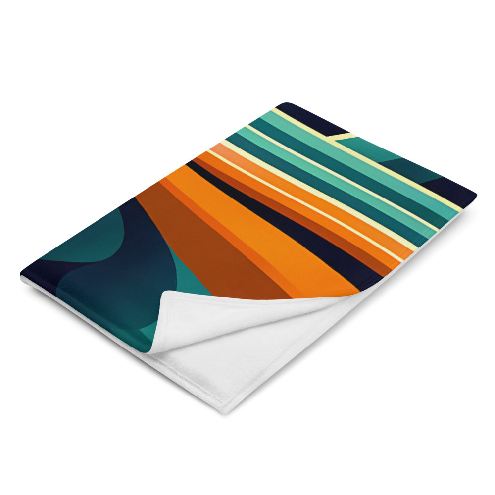 Geometric Mountain Sunrise Landscape