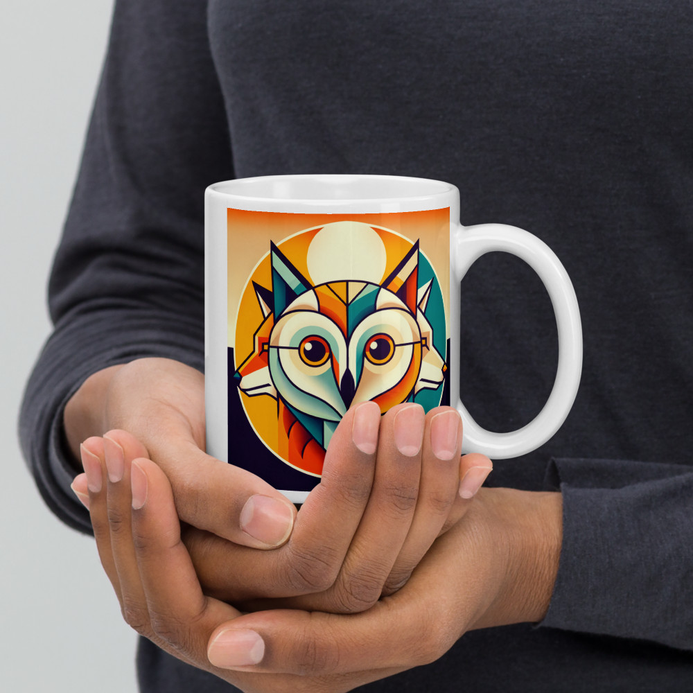 Geometric Owl Fox Portrait