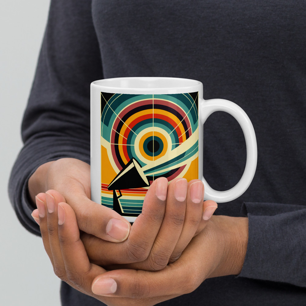 Geometric Megaphone Sunburst — Mug