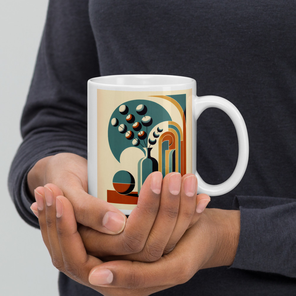 Scandinavian Geometric Vase and Arches
