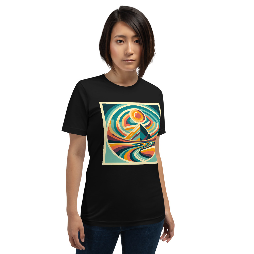 Geometric Mountain Sunscape