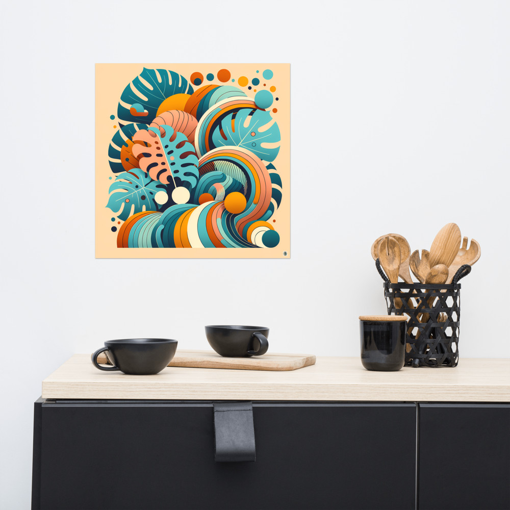 Abstract Tropical Leaf Swirls