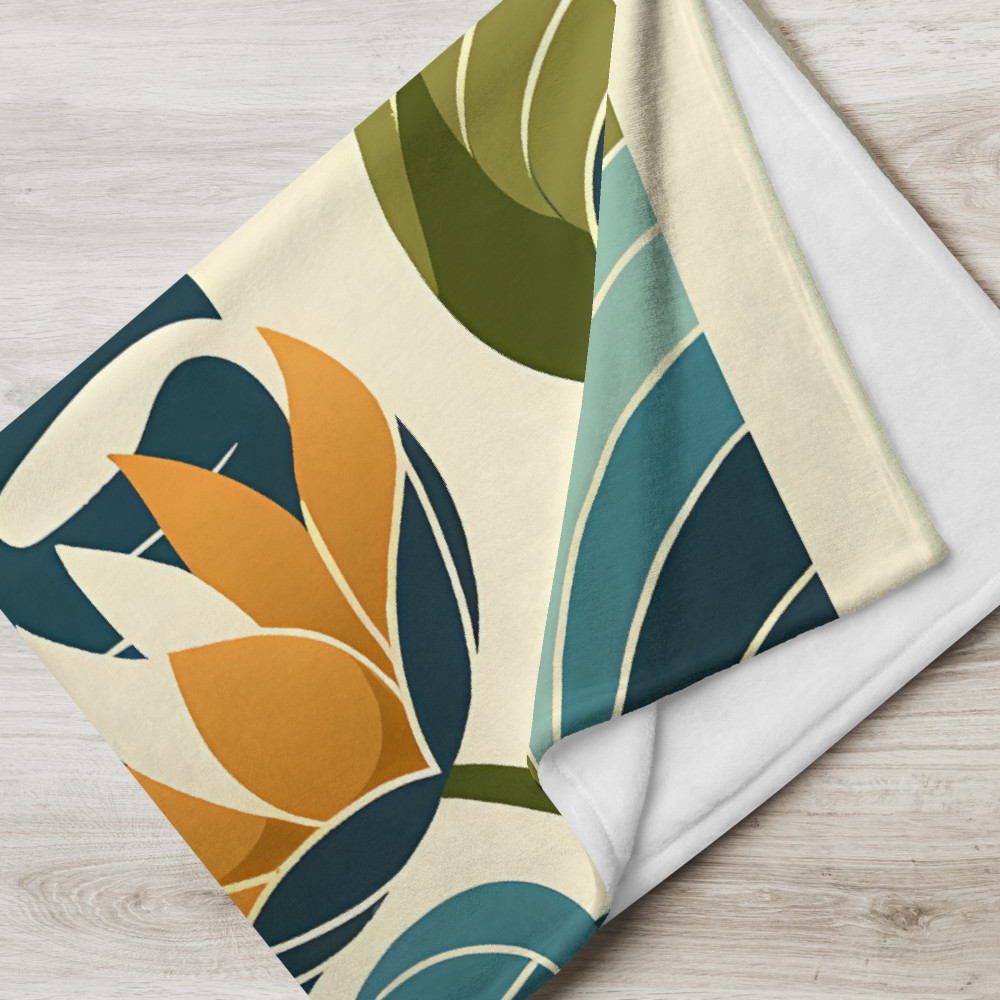 Monstera Leaf with Rainbow Arches Botanical Design