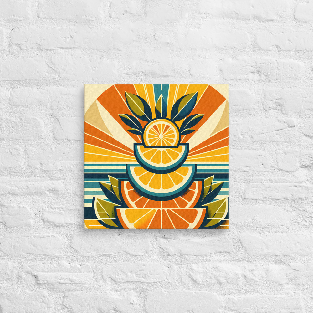 Retro Citrus Slice Stack
