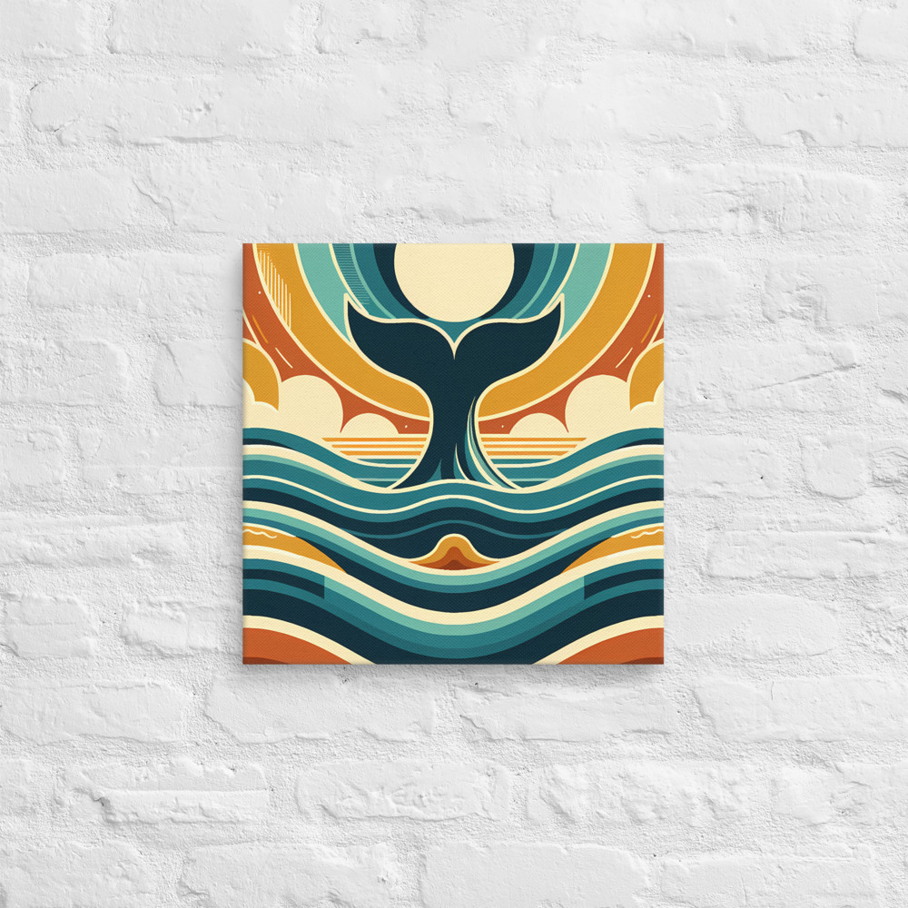 Geometric Whale Tail and Ocean Waves