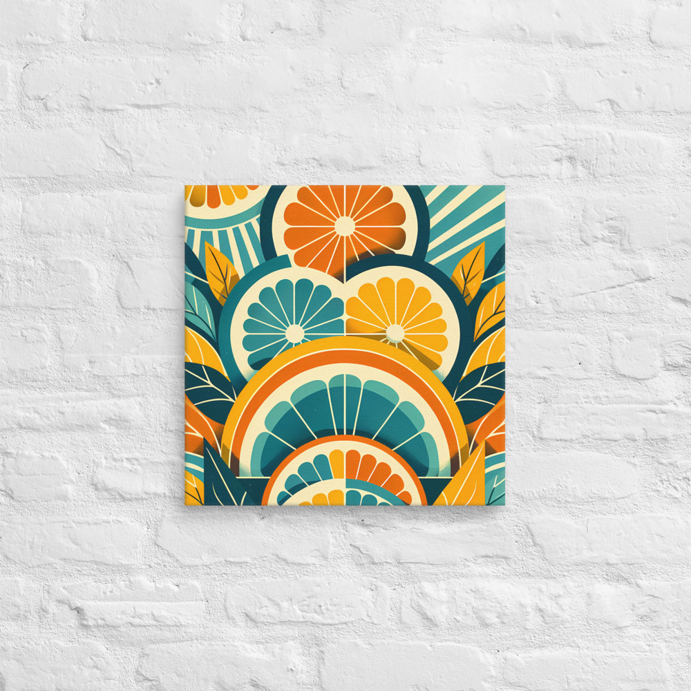 Bold Citrus Slice Illustration