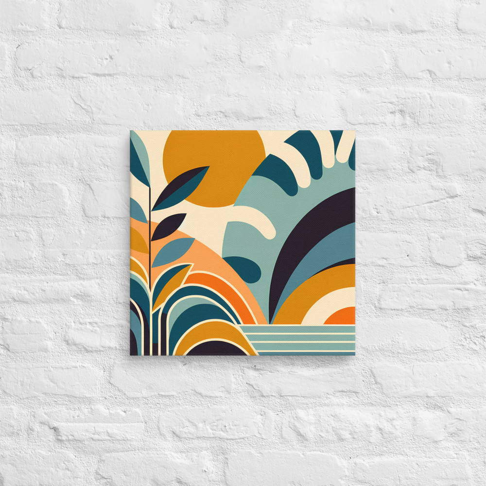 Abstract Botanical Sun Shapes