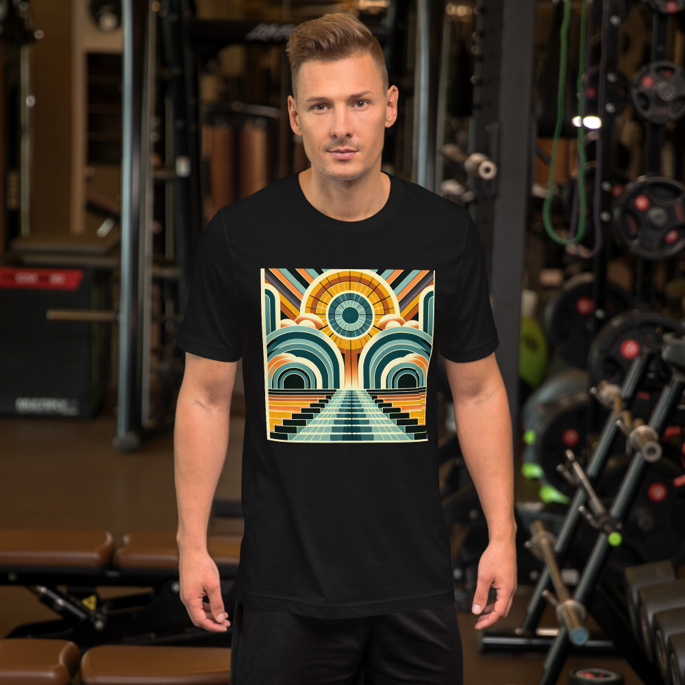 Geometric Sunburst Arches and Stairway