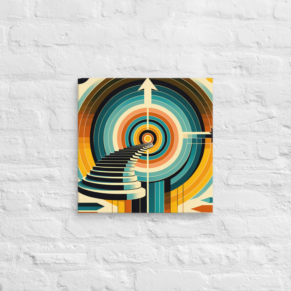 Geometric Stairway Through Concentric Circles