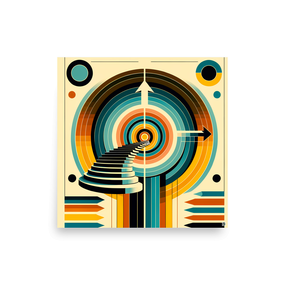 Geometric Stairway Through Concentric Circles