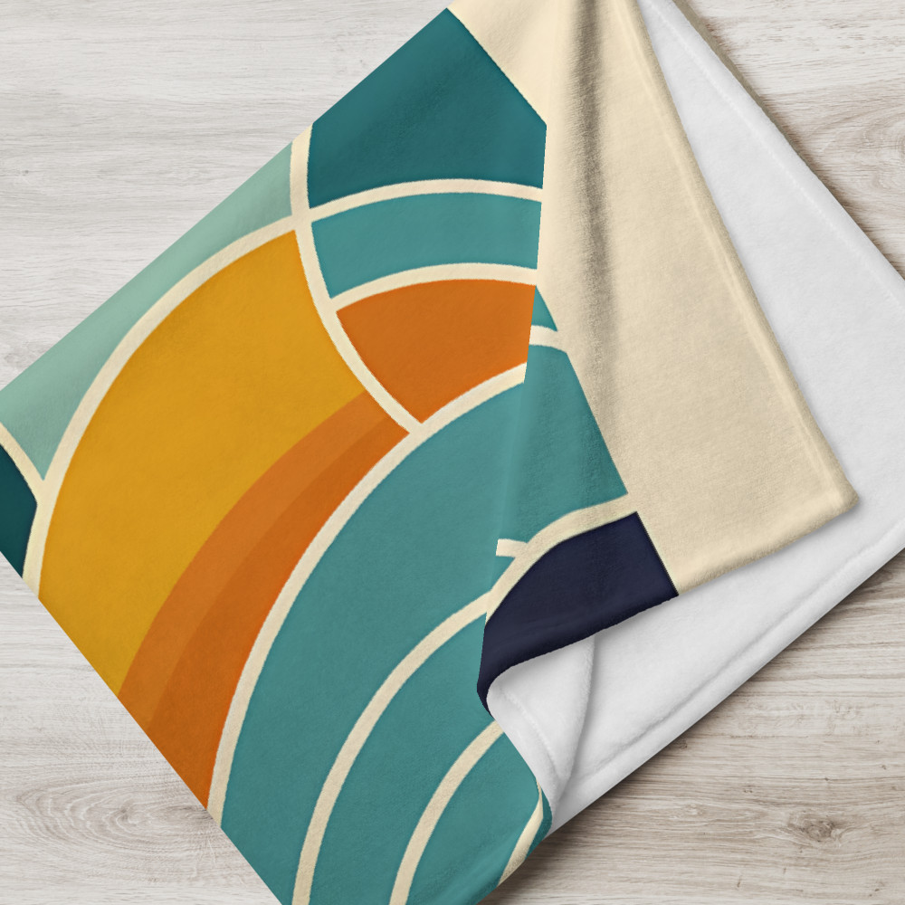 Geometric Monstera Sunset
