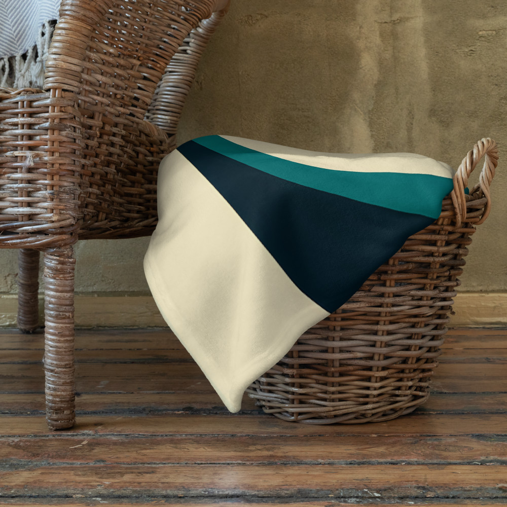Retro Toucan Sunset in Teal and Orange