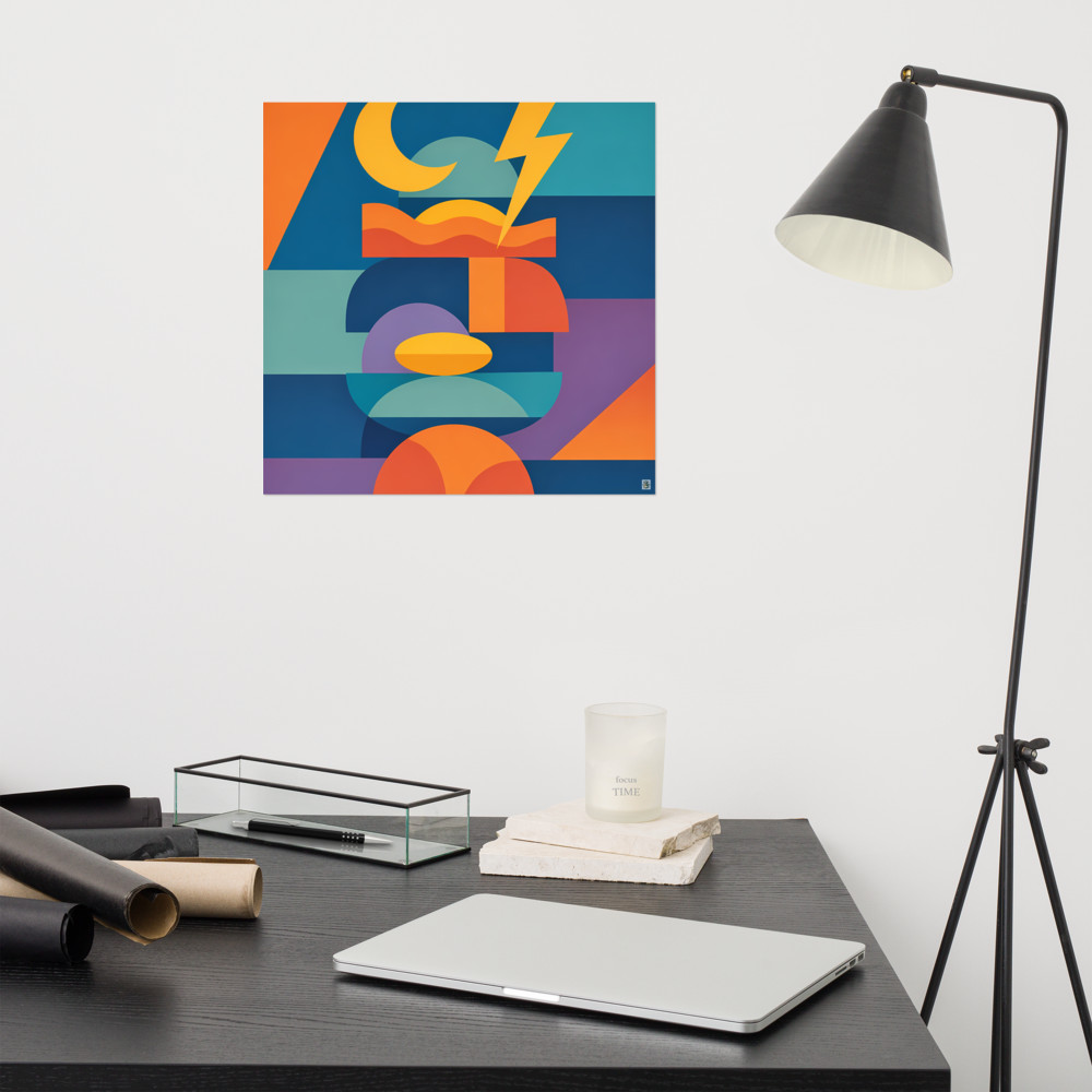 Geometric Moon Lightning and Wave Shape Stack