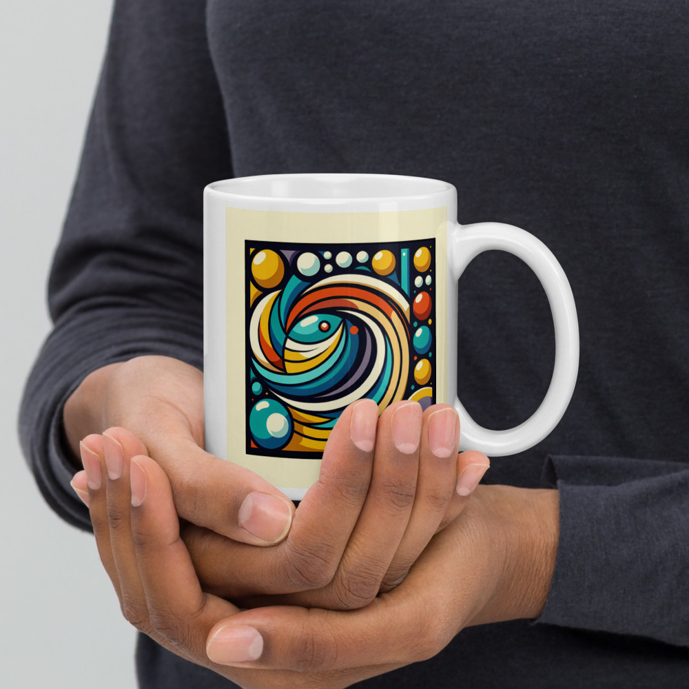 Vibrant Geometric Abstract Circles Design