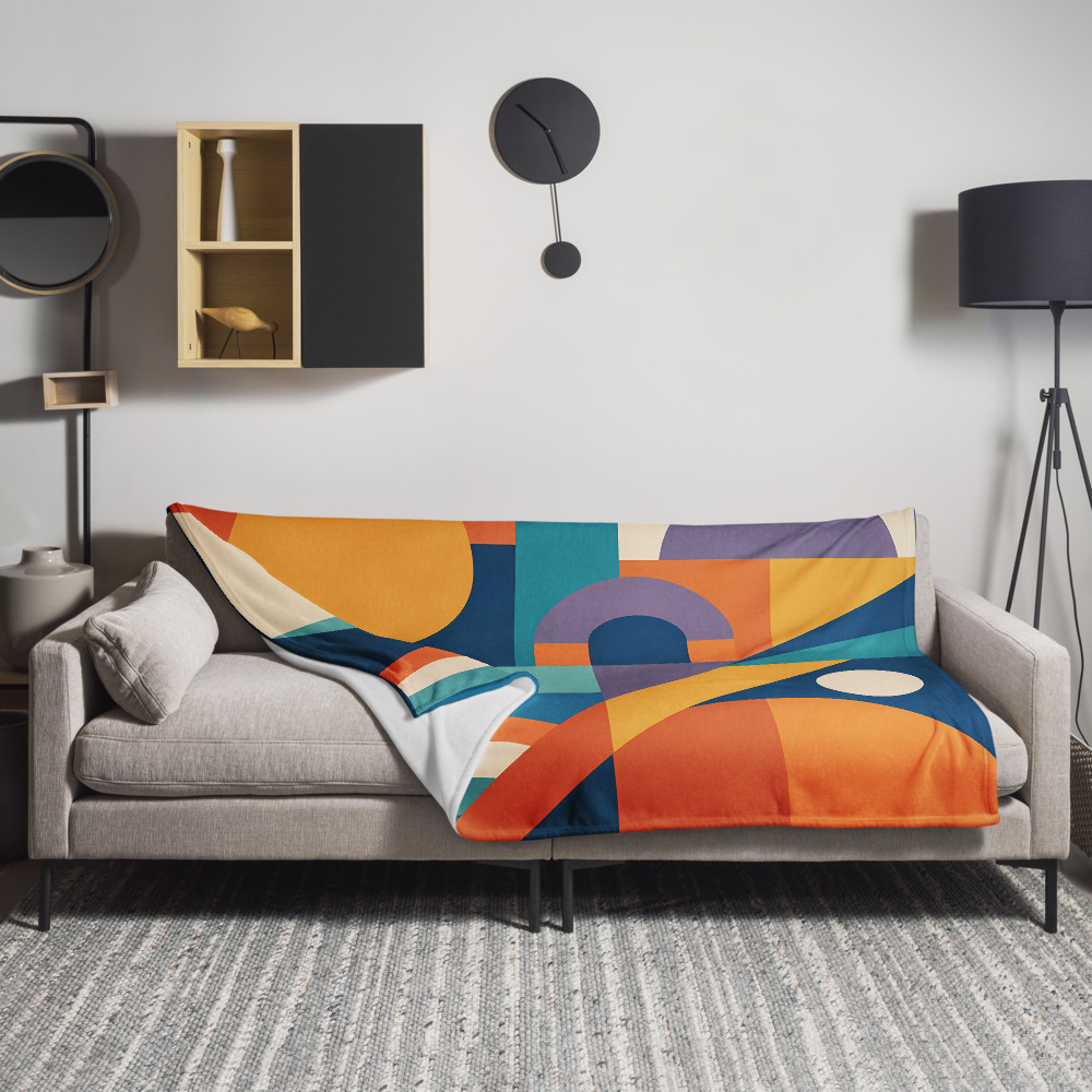 Colourful Geometric Landscape Pattern